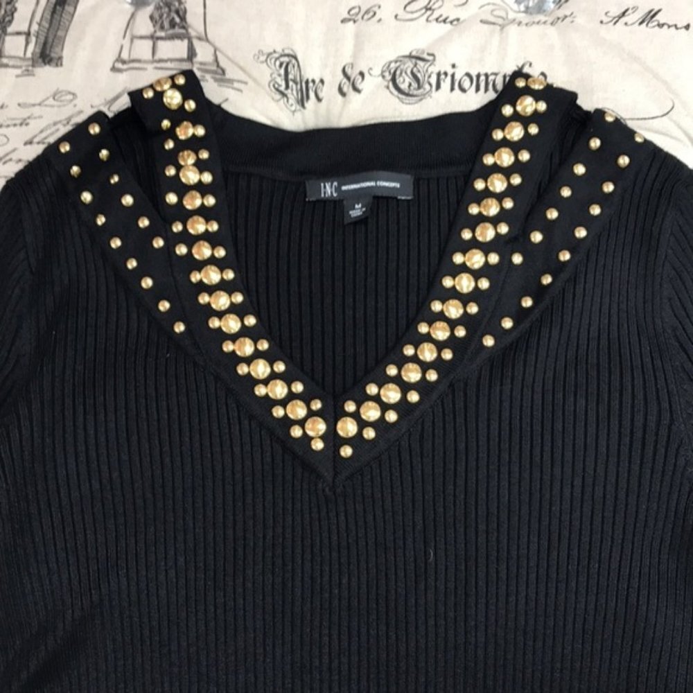 INC Studded Sweater - Picture 4 of 8